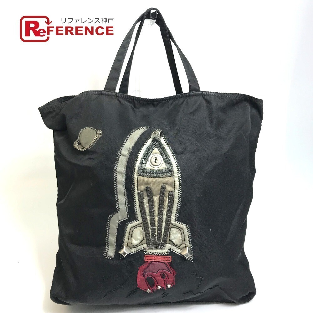 PRADA Rocket Bag Handbag Tote Black